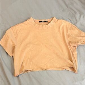 Stylish Peach Crop Top